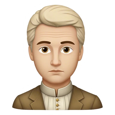 Cinematic Realistic Ivan Meštrović Portrait Emoji, depicted as a renowned Croatian sculptor with thoughtful eyes and classical attire, rendered with intricate textures and dramatic artistic lighting that captures his creative genius. sticker