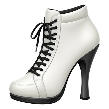 Sneaker with a high heel sticker