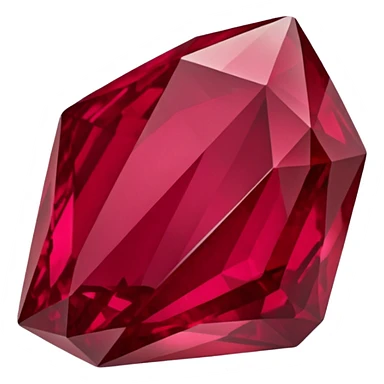 raw ruby crystal sticker