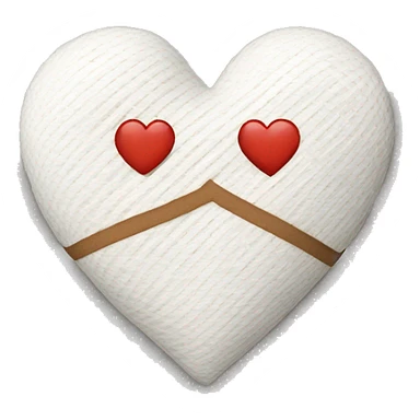 A bandage heart sticker