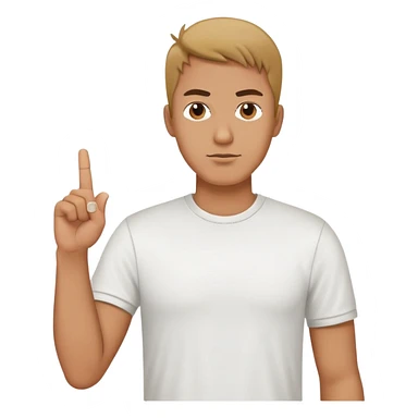 Man with middle finger up sticker