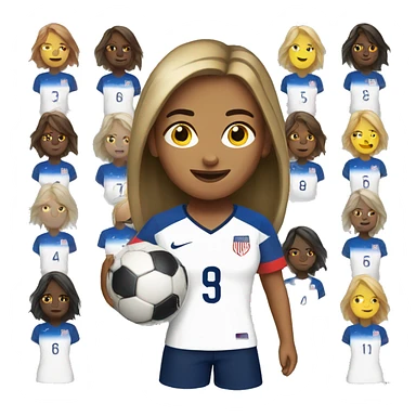 USA woman soccer sticker