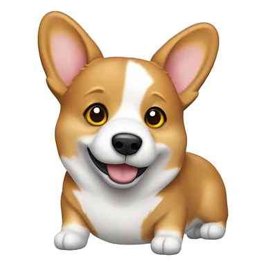 Corgi airplane sticker