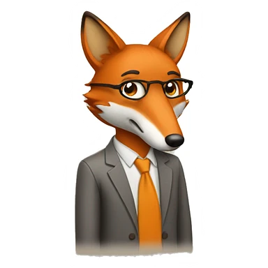 A fox teacher sticker