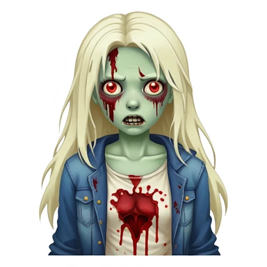 HauntedMound zombie girl sticker