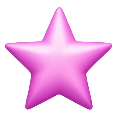 pink star without a face  sticker