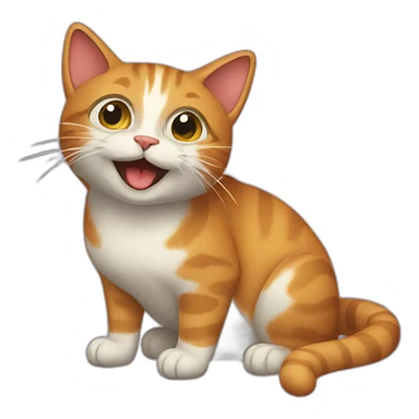 Woozy cat sticker