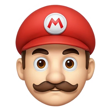 Mario head sticker