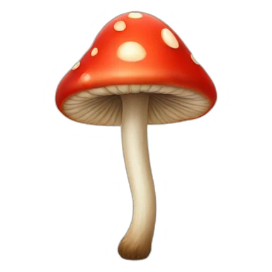 Red mushroom sticker