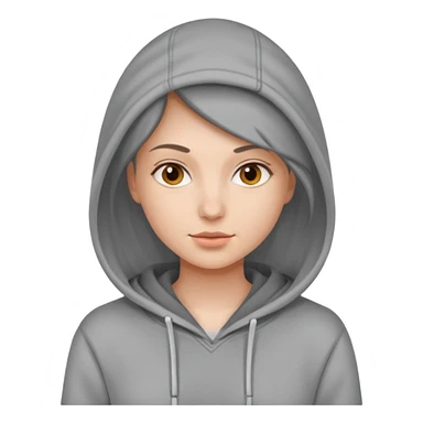 woman wear hoodie sticker