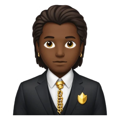 Black pimp very dark skin sticker