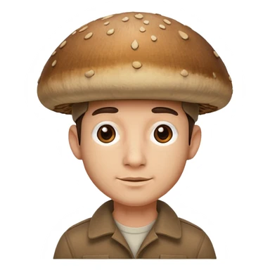 mushroom capped man
 sticker