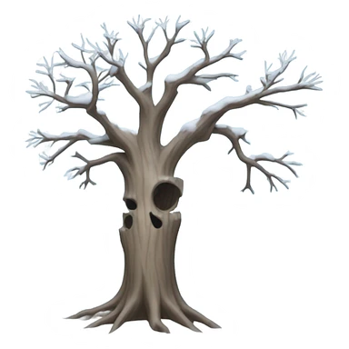 winter tree sticker