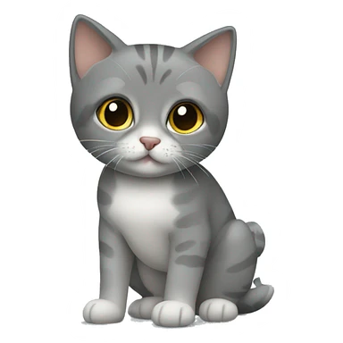 british short hair in a wheelchair sticker