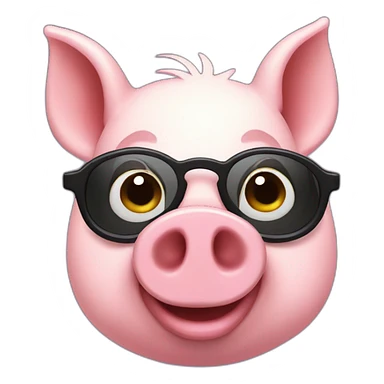 groovy pig sticker