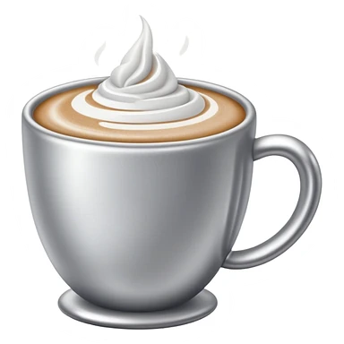 Chai latte silver color sticker