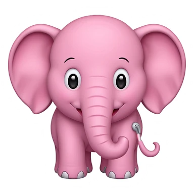 make a pink elephant emoji sticker