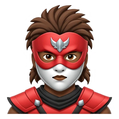 warrior with mask sticker