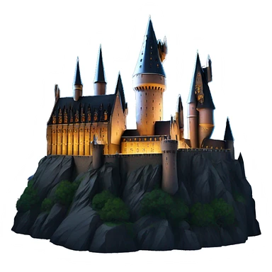 Hogwarts Castle at Night sticker