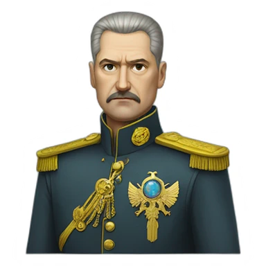 Cyberpunk Ukrainian dictator sticker