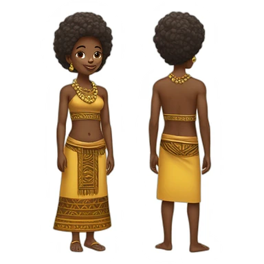 Écureuil avec une tenue africaine traditionnel sticker