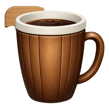 wooden kitchen cup sticker