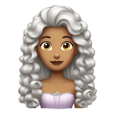 Princesa de pelo rizo  sticker