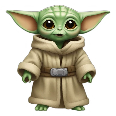 baby yoda party sticker