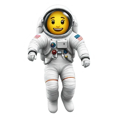 astronaut floating sticker