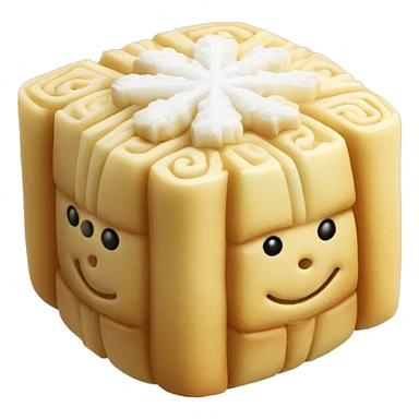 Snowskin mooncake sticker