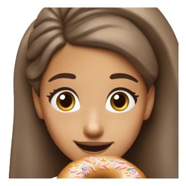 ariana grande eating donut sticker