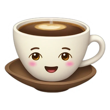cup of coffee kawaii sticker