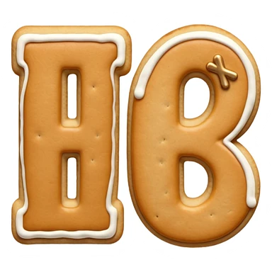 letter cookies sticker