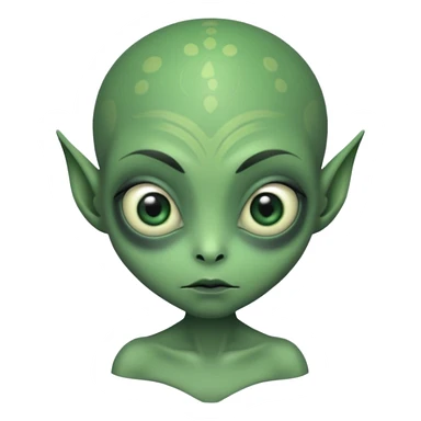 alien with tattoo sticker