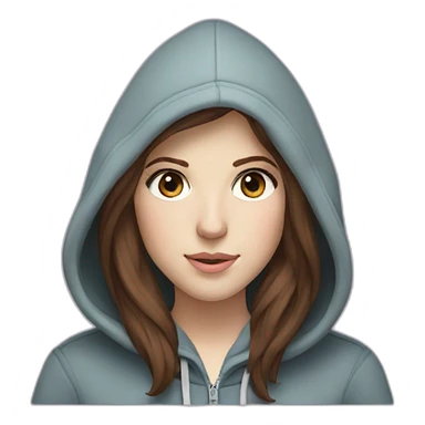 Anna Kendrick in a soft hoodie sticker