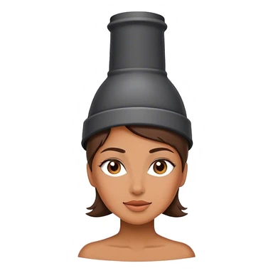 Woman with chimney on her head  sticker