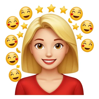 Charming, magnetic, center of attention without even trying. woman superstar in the spotlight
more dinamic emoji  sticker