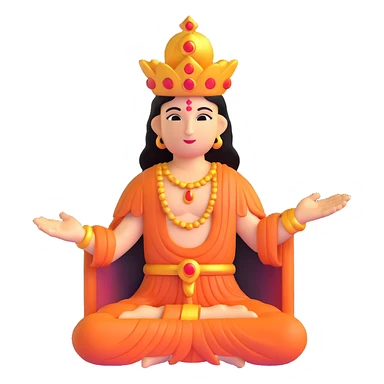 deceased deity with divine light fading sticker