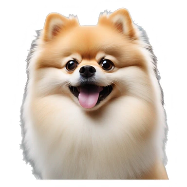 Pomeranian spitz in Moscow sticker