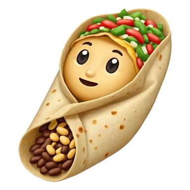 Bean burrito sticker