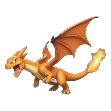 charizard roaring forwards sticker