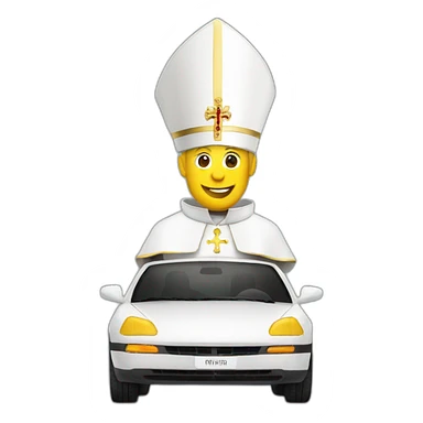 pope car sticker