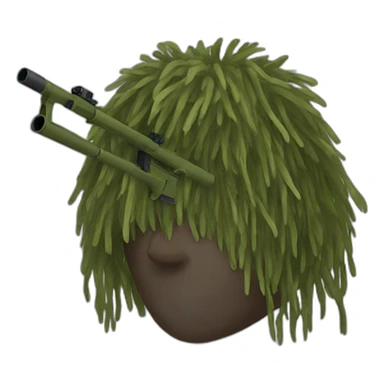 Ghillie sniper sticker