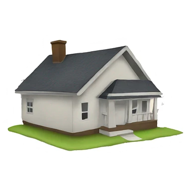 Emoji of house with notes sticker