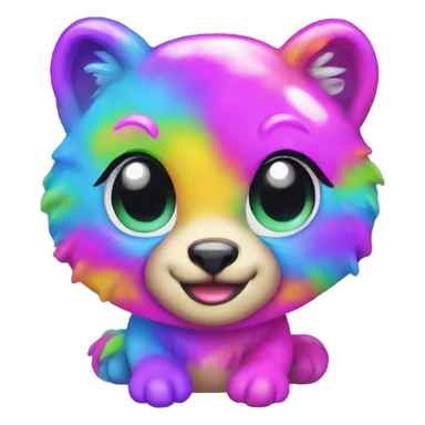 Two Lisa frank animals sticker