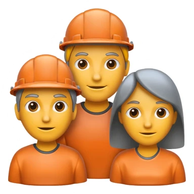 회색철로 만든 사람 3명 sticker