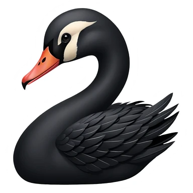 Black swan emoji sticker