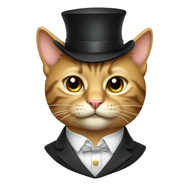 Rich cat sticker