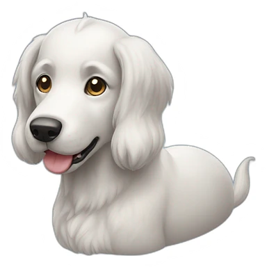 Chien licorne sticker