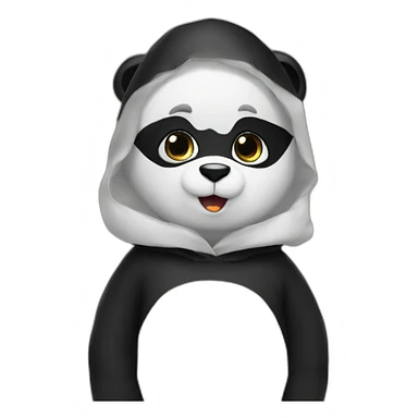 kid-in-a-panda-costume sticker